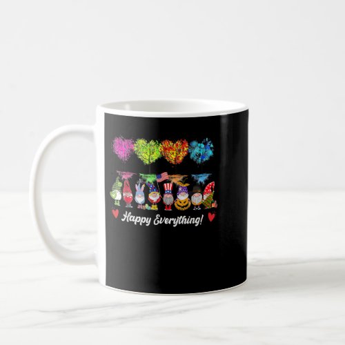 Happy Everything Gnomes Every Seasons All Year Tre Coffee Mug