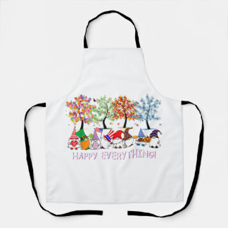 Happy Everything Gnomies Gnomes Holidays Christmas Apron