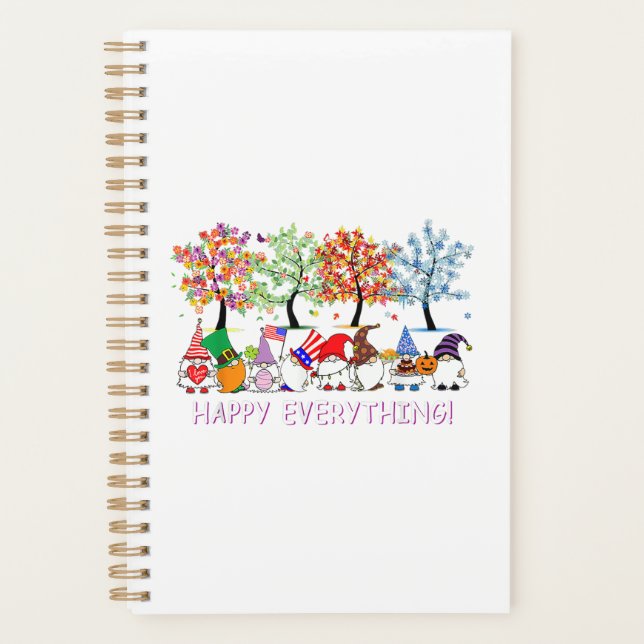 Happy Everything Gnomies Gnomes Holidays Christmas Planner (Front)