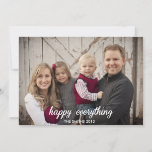 Happy Everything Holiday Photo Card 2013