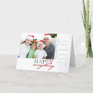 HAPPY Everything Photo Folded Holiday Card