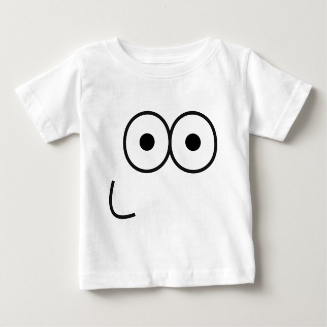 Happy Eyes and Mouth - Baby T-Shirt (Front)