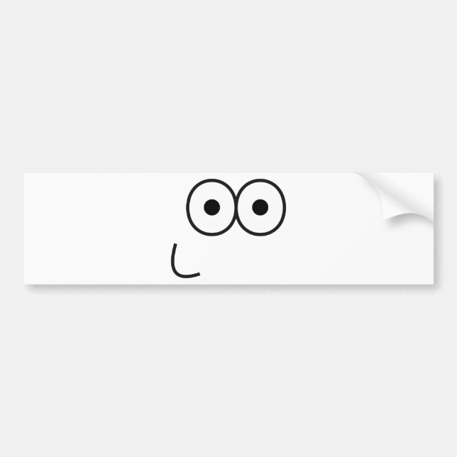 Happy Eyes and Mouth - Bumper Sticker (Front)