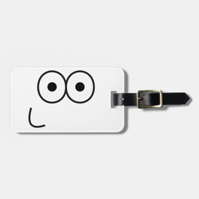 Happy Eyes and Mouth - Luggage Tag (Front Horizontal)
