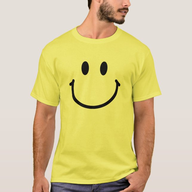 Happy Face Basic T-Shirt (Front)