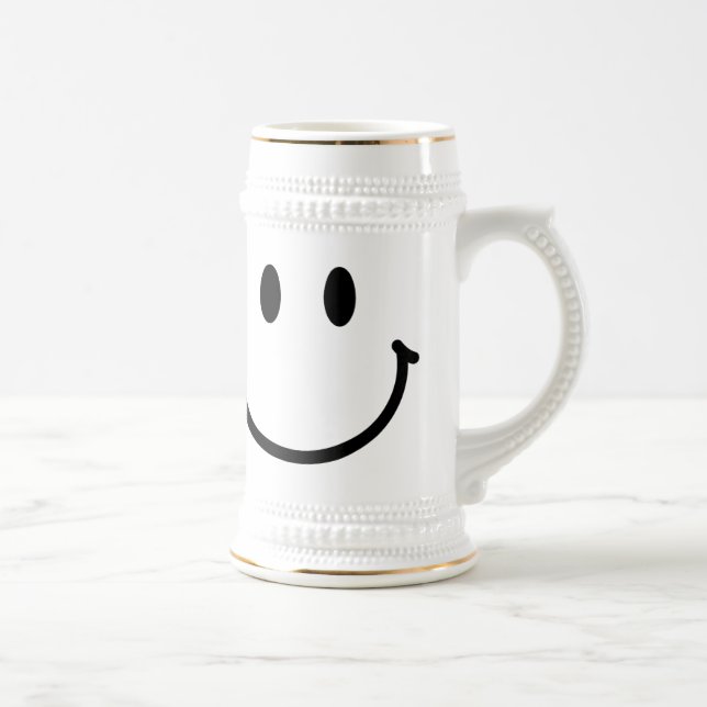Happy Face Beer Stein (Right)