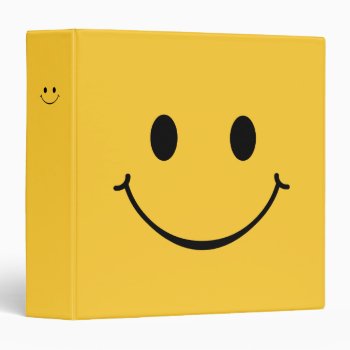 Happy Face Binder by BluePlanet at Zazzle