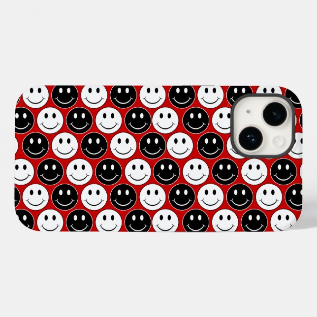 Happy Face Case-Mate iPhone Case (Back (Horizontal))