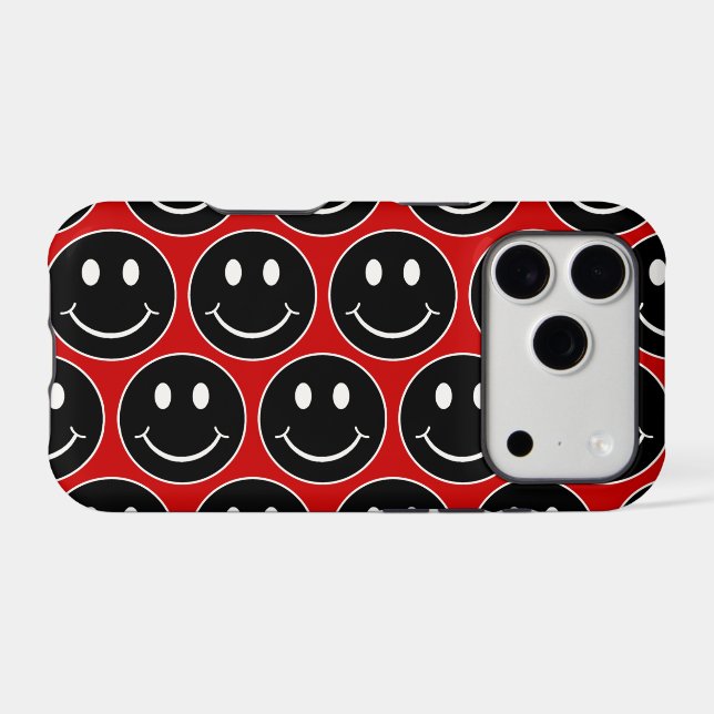 Happy Face Case-Mate iPhone Case (Back (Horizontal))