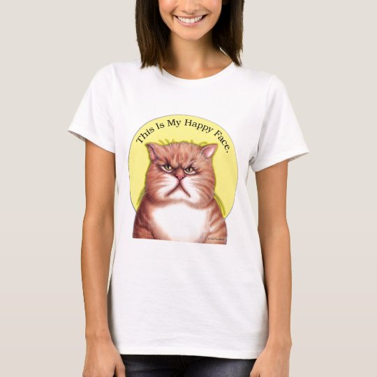 Happy Face cat T-Shirt