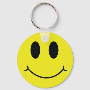 Happy Face Classic Keychain