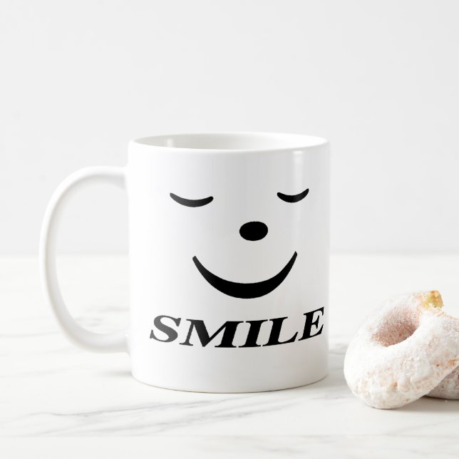 Happy Face Coffee Mug (With Donut)