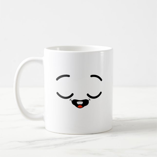 happy face coffee mug (Left)