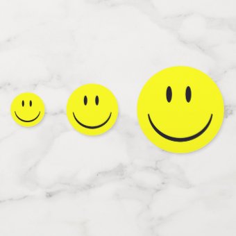 Happy Face Confetti | Zazzle