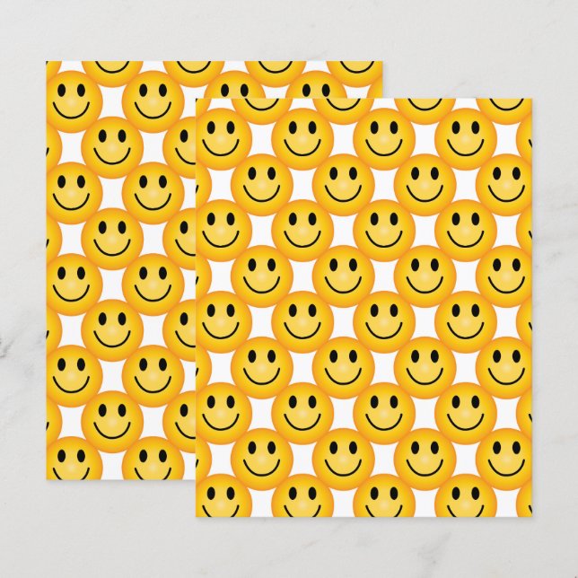 Happy Face Craft Paper, Smiley Happy Faces Emoji (Front/Back)
