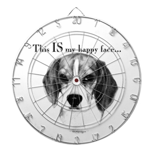 Happy Face Dart Board (Front)
