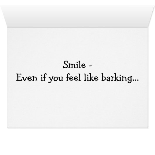 Happy Face Dog (Inside Horizontal (Bottom))