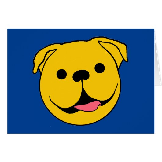 Happy Face Dog Cards (Front Horizontal)