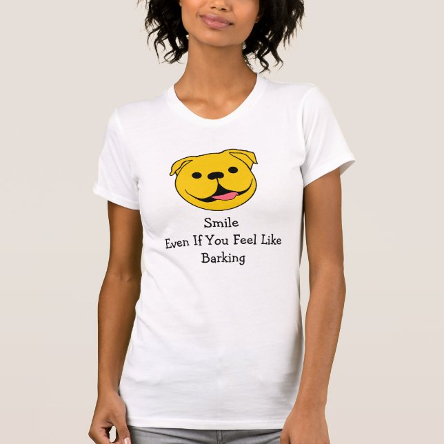 Happy Face Dog T-Shirt (Front)