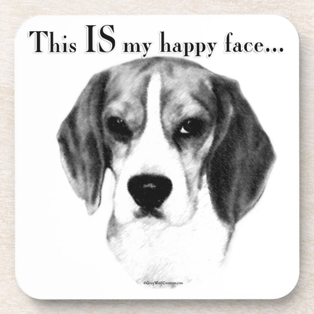 Happy Face Drink Coaster (Front)