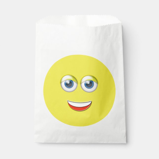 Happy Face Emoji Favor Bag (Front)