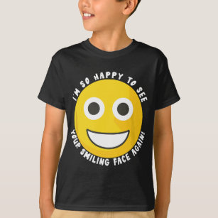 Happy Face Emoticon Mask Free Meme Unmasked People T-Shirt