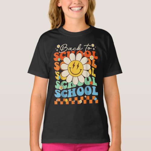 Happy Face First Day Of School Back To School T_Shirt