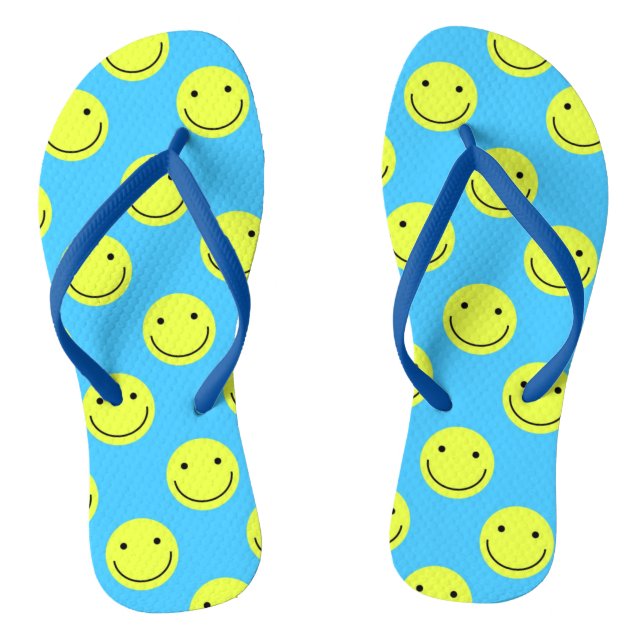Happy Face Flip Flops (Footbed)