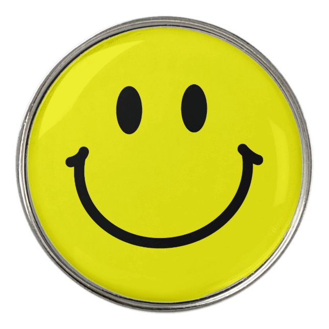 Happy Face Golf Ball Marker (Front)
