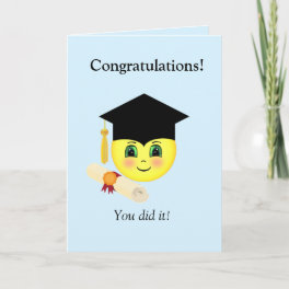 Happy Face Graduation Card