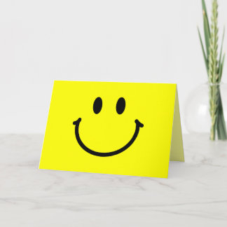Happy Face Greeting Card