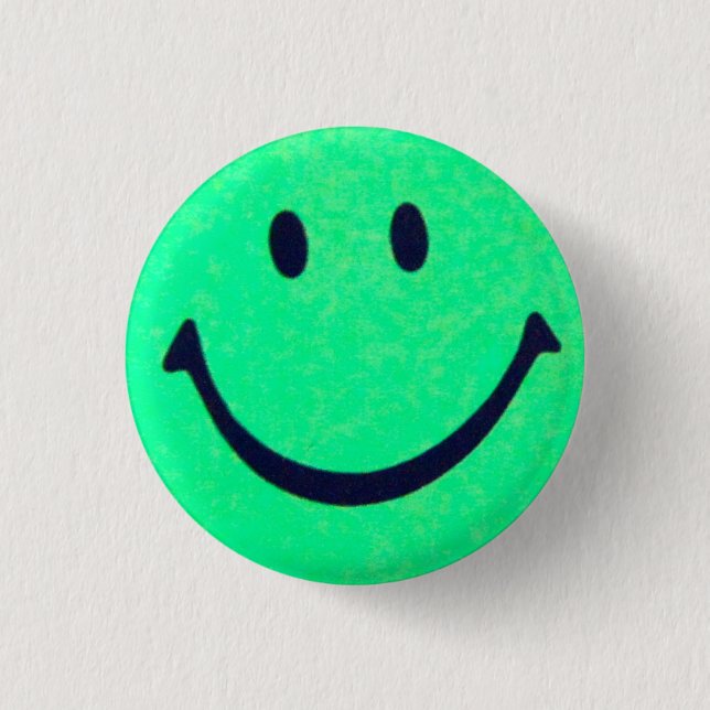 Happy face – Happiness – smiling face Button (Front)
