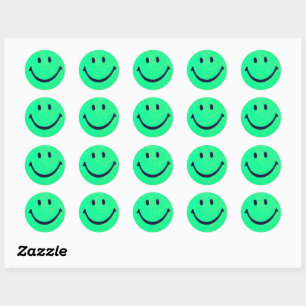 Happy face – Happiness – smiling face Classic Round Sticker