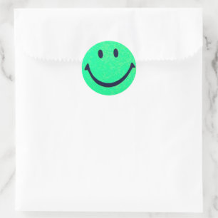 Happy face – Happiness – smiling face Classic Round Sticker