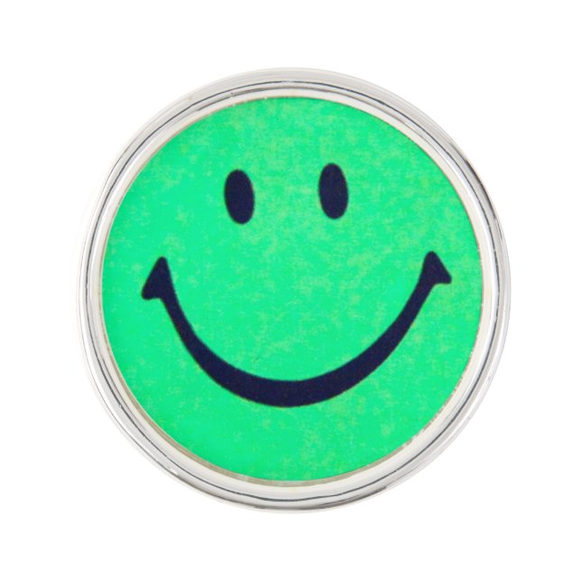 Happy face – Happiness – smiling face Lapel Pin (Front)