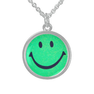 Happy face – Happiness – smiling face Sterling Silver Necklace