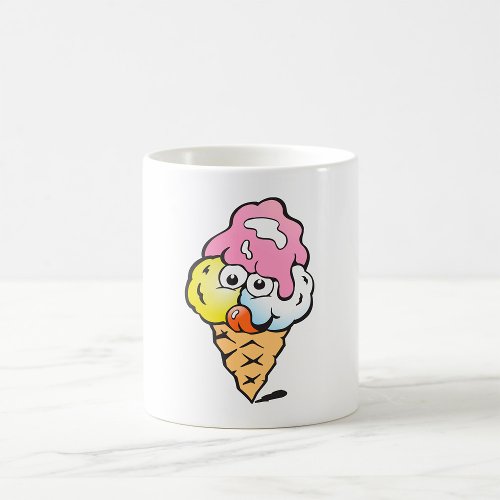 Happy Face Ice Cream Coffee Mug