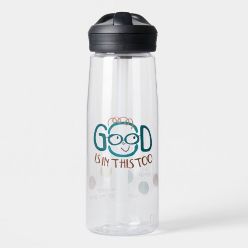 Happy Face Inspirational Quote All Things For Good Water Bottle