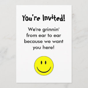Happy Face Invitation