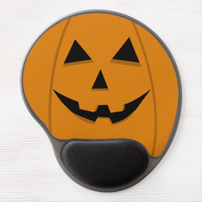 Happy Face Jack-O-Lantern Gel Mouse Pad (Front)