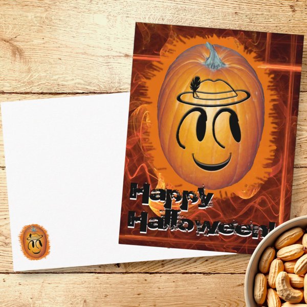 Happy Face Jack-O-Lantern
