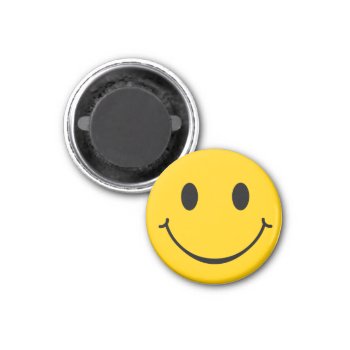 Happy Face Magnet by BluePlanet at Zazzle