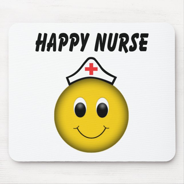 Happy Face Nurse Mouse Pad (Front)