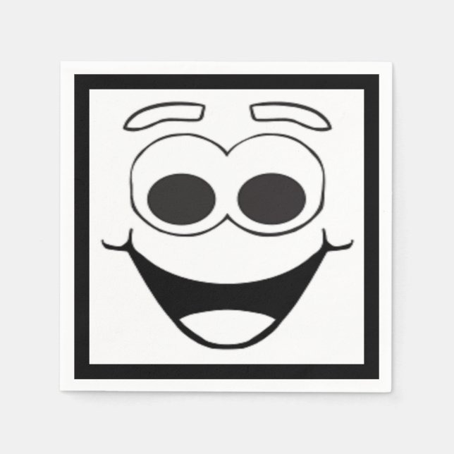 HAPPY FACE PAPER NAPKINS (Front)