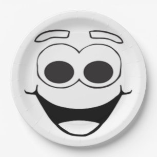 HAPPY FACE PAPER PLATES