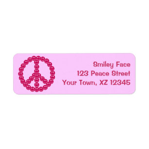 Happy Face Peace Label