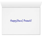 Happy[face] Pesach (Inside Horizontal (Bottom))