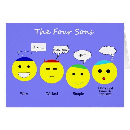 Happy[face] Pesach (Front Horizontal)