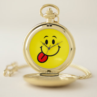 Happy Face Pocket Watch