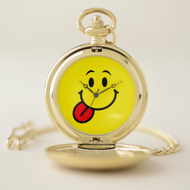 Happy Face Pocket Watch (Inside)